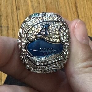 Toronto Argonauts 2022 CFL Grey Cup Champions Replica Ring Silver Tone Blue.
